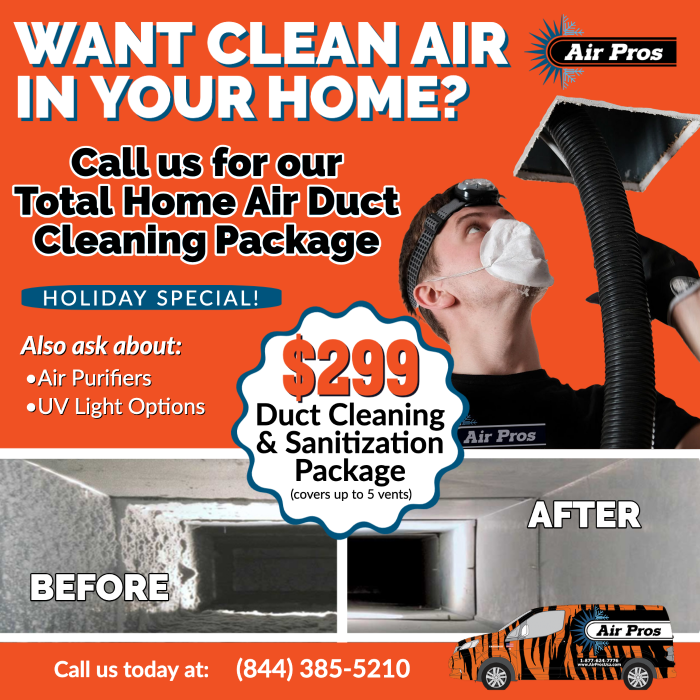 Pure air store vent cleaning